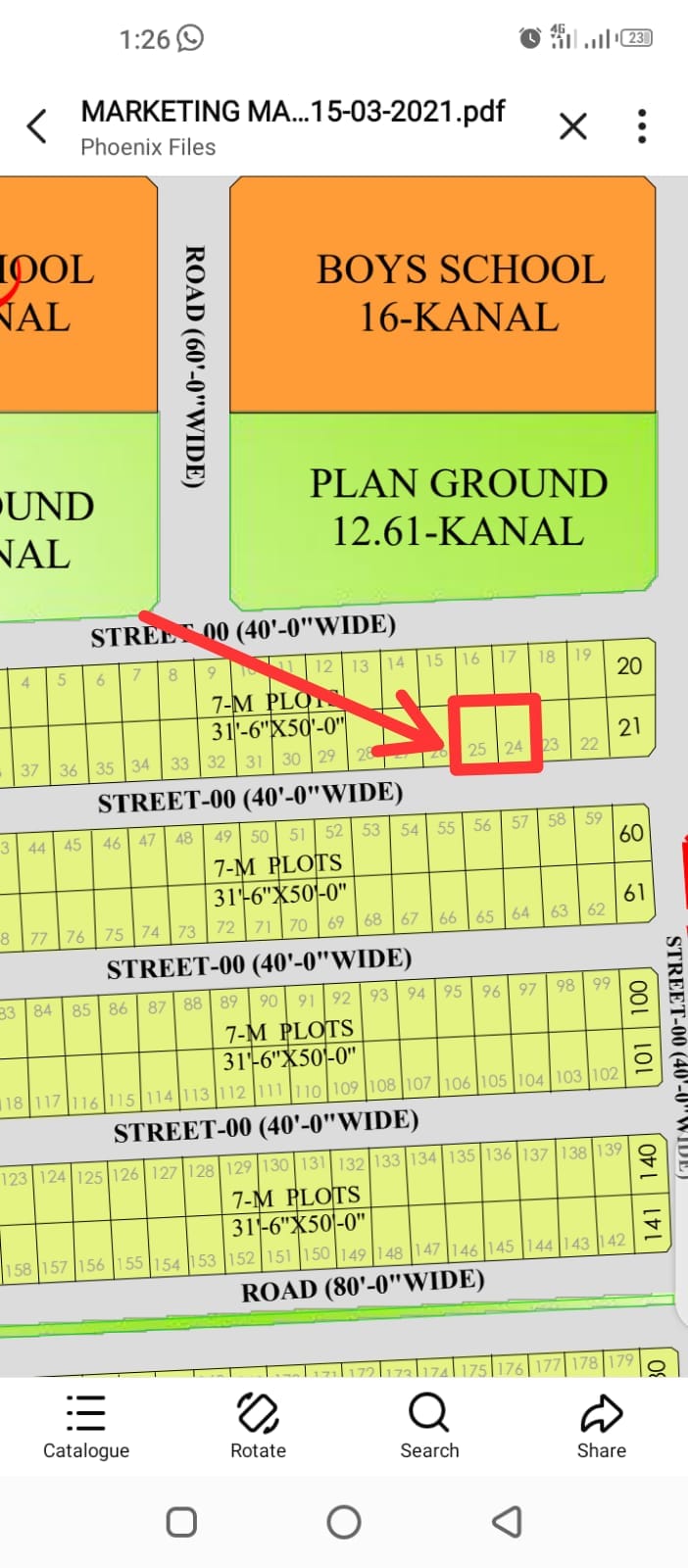 7 Marla Plot For Sale Citi Housing Phase 2 Multan