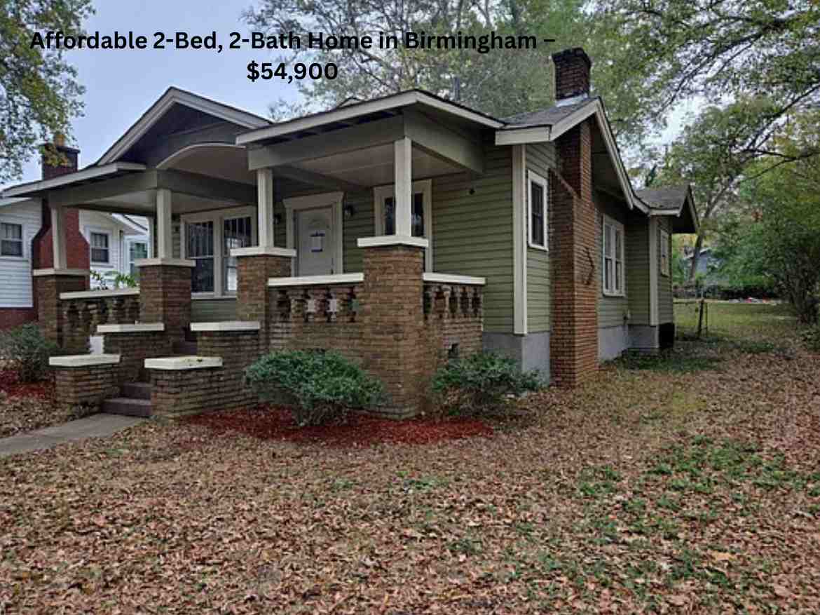 Affordable 2-Bed, 2-Bath Home in Birmingham – $54,900
