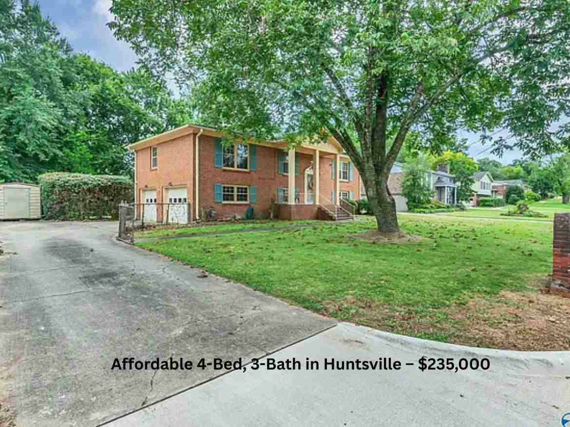 Affordable 4-Bed, 3-Bath in Huntsville – $235,000 (1)