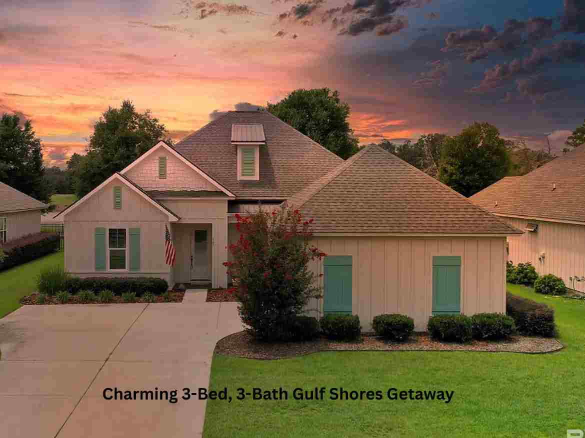 Charming 3-Bed, 3-Bath Gulf Shores Getaway