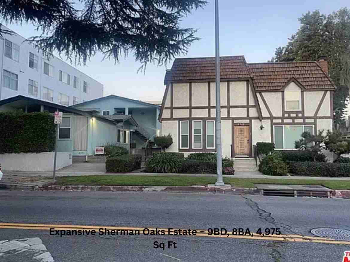 Expansive Sherman Oaks Estate – 9BD, 8BA, 4,975 Sq Ft