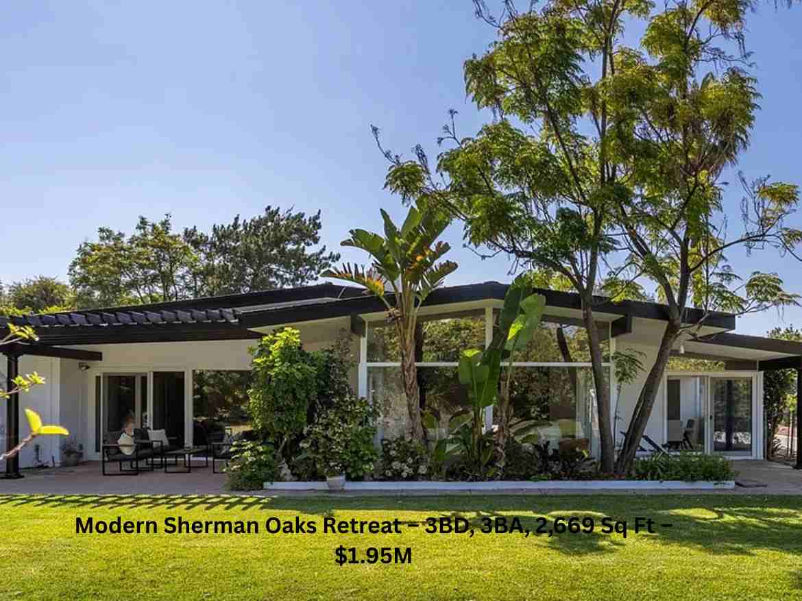 Modern Sherman Oaks Retreat – 3BD, 3BA, 2,669 Sq Ft – $1.95M