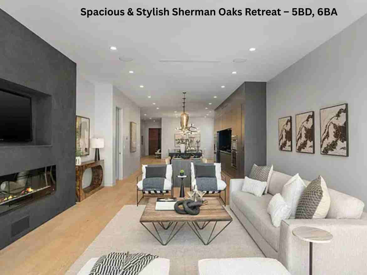 Spacious & Stylish Sherman Oaks Retreat – 5BD, 6BA (1)