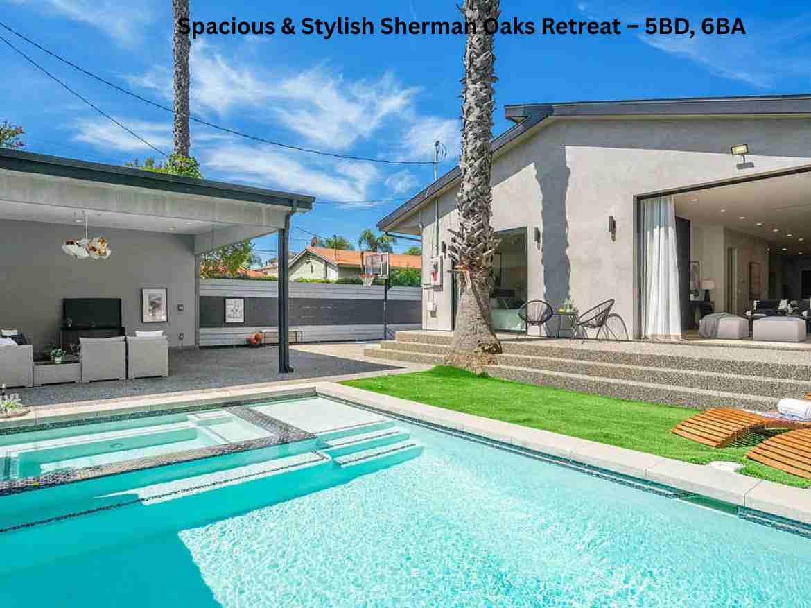 Spacious & Stylish Sherman Oaks Retreat – 5BD, 6BA