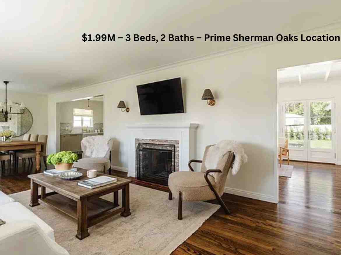 $1.99M – 3 Beds, 2 Baths – Prime Sherman Oaks Location (1)