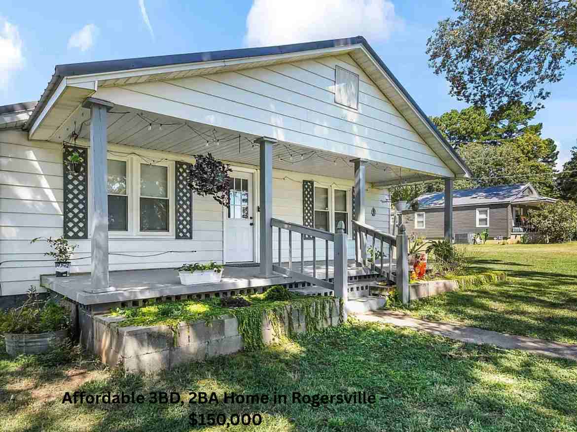 Affordable 3BD, 2BA Home in Rogersville – $150,000