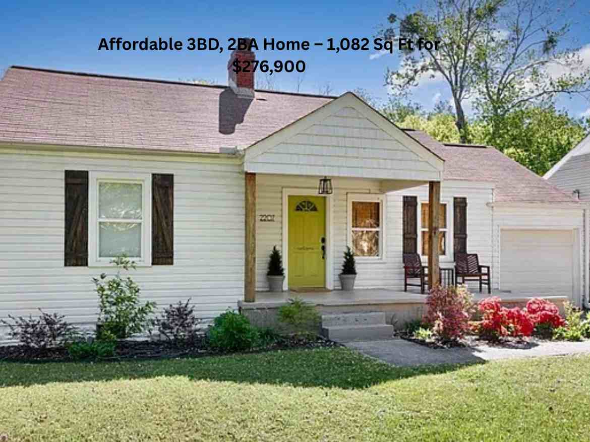 Affordable 3BD, 2BA Home – 1,082 Sq Ft for $276,900 (1)