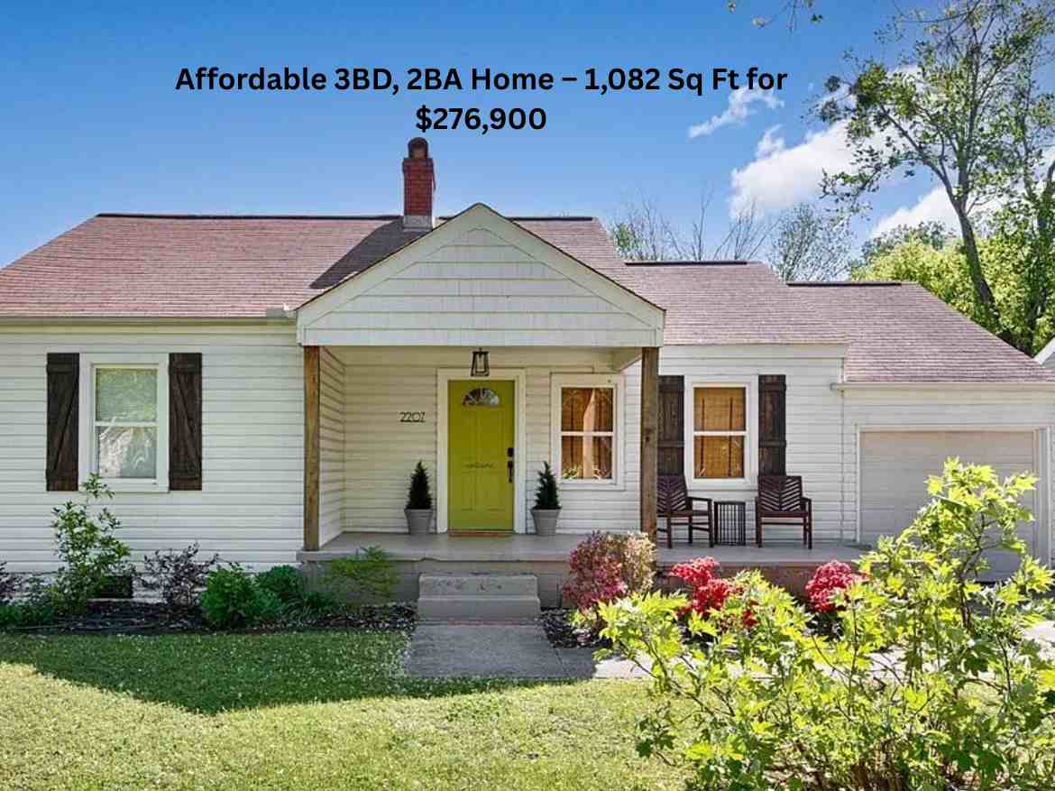 Affordable 3BD, 2BA Home – 1,082 Sq Ft for $276,900