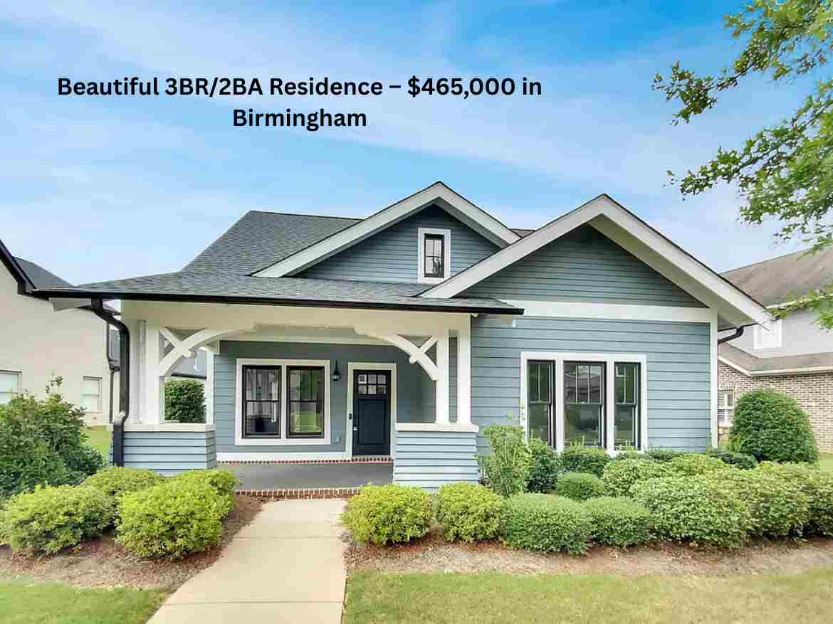 Beautiful 3BR2BA Residence – $465,000 in Birmingham