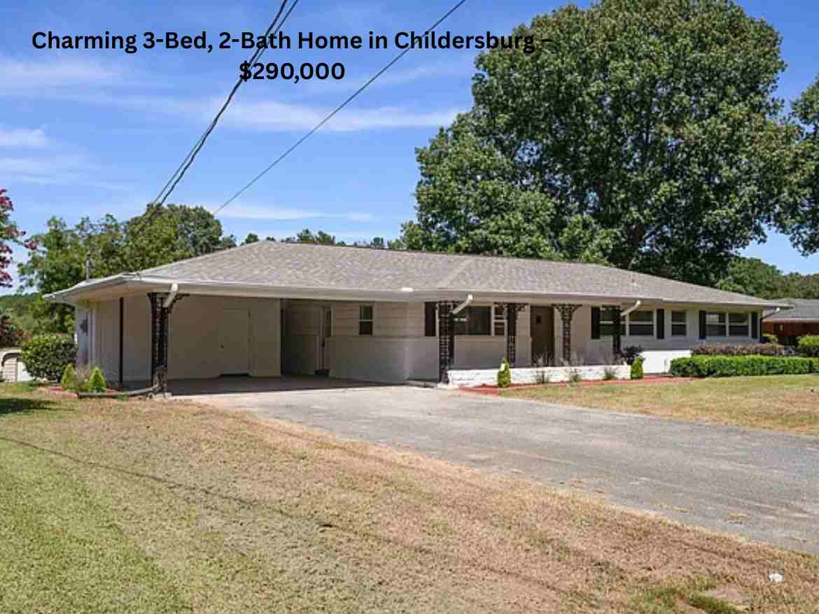 Charming 3-Bed, 2-Bath Home in Childersburg – $290,000 (1)