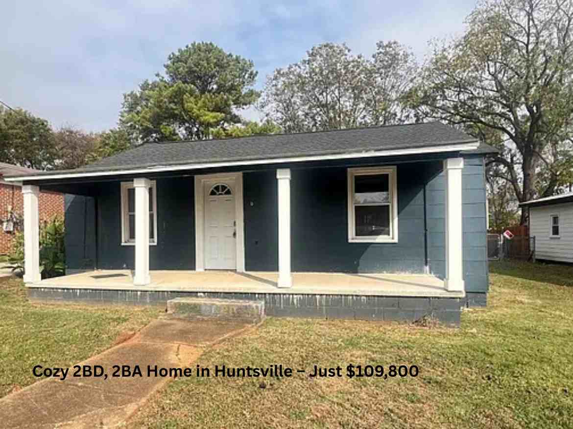 Cozy 2BD, 2BA Home in Huntsville – Just $109,800 (1)