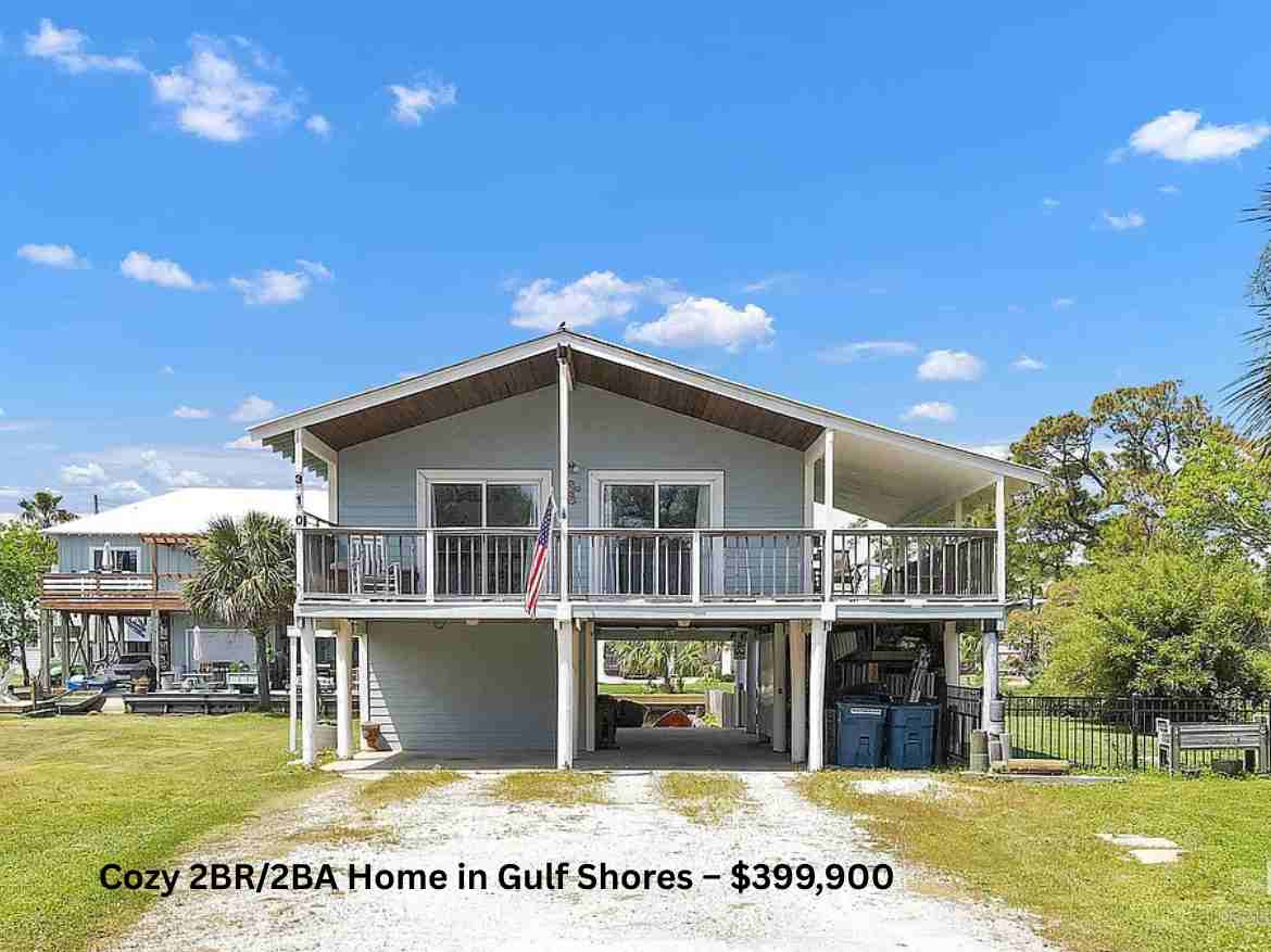 Cozy 2BR2BA Home in Gulf Shores – $399,900