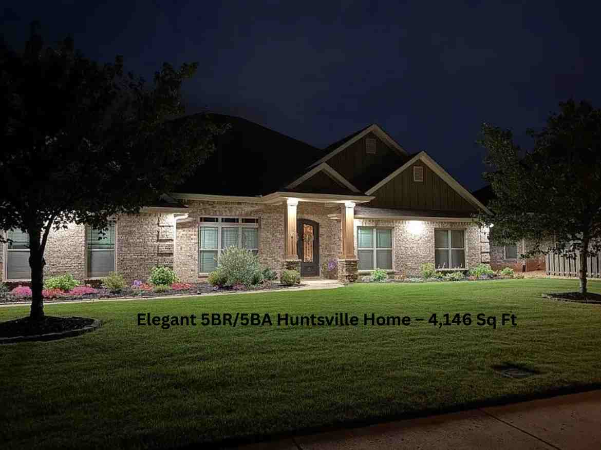 Elegant 5BR5BA Huntsville Home – 4,146 Sq Ft