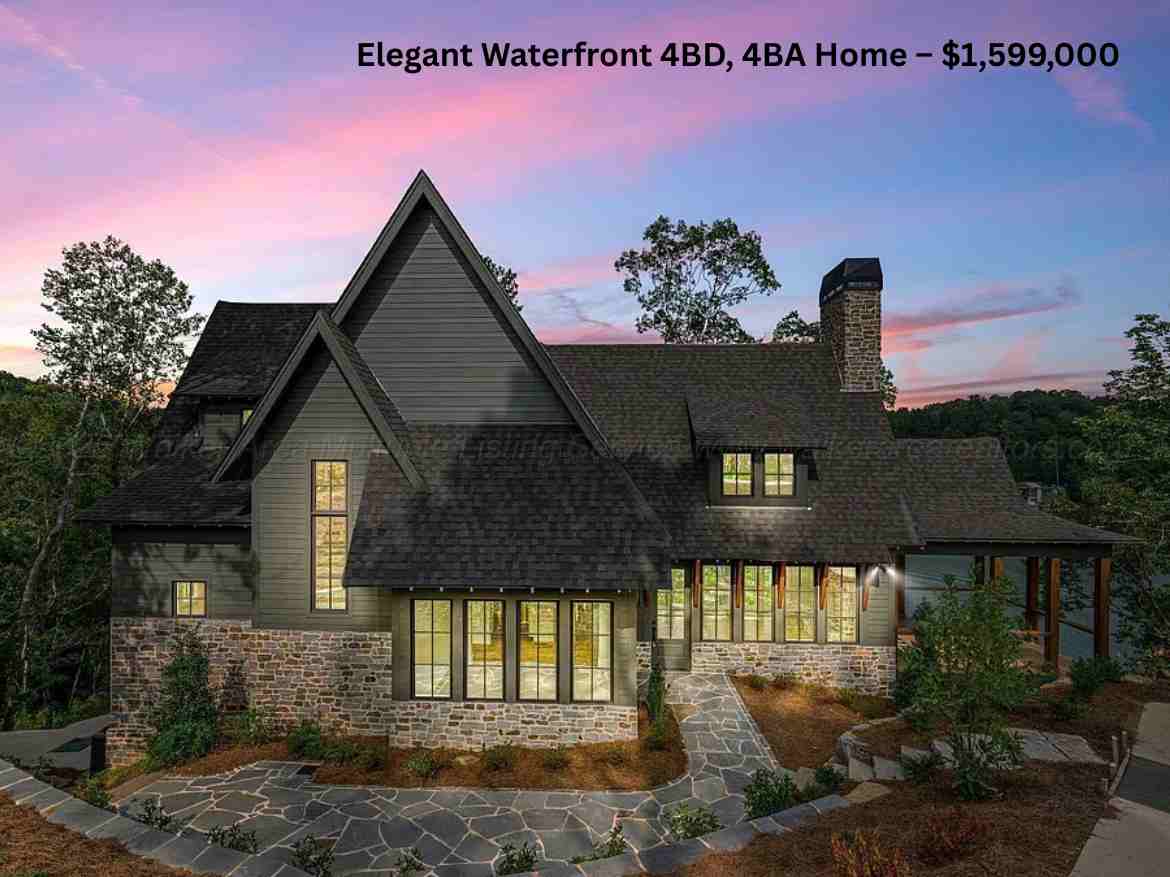 Elegant Waterfront 4BD, 4BA Home – $1,599,000