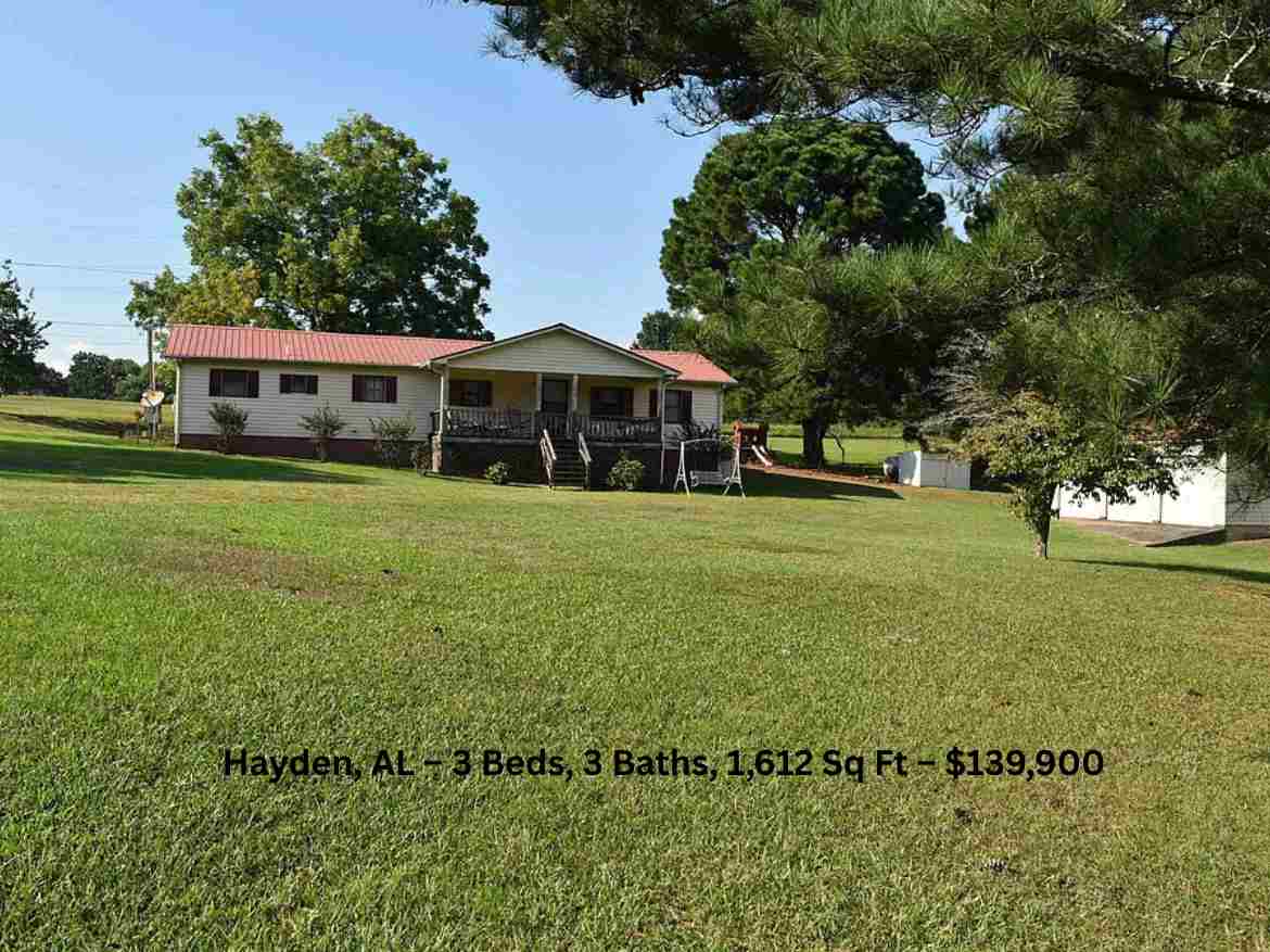Hayden, AL – 3 Beds, 3 Baths, 1,612 Sq Ft – $139,900 (1)