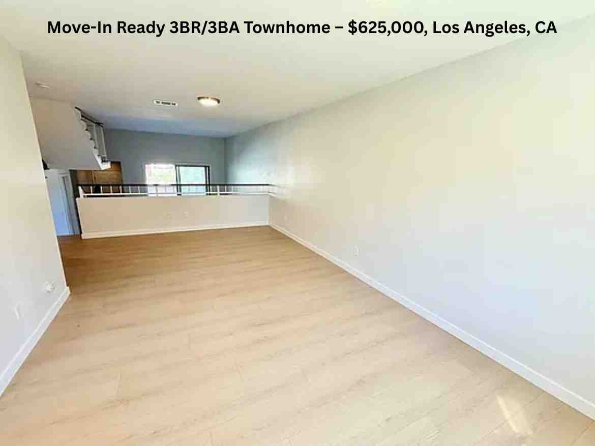 Move-In Ready 3BR3BA Townhome – $625,000, Los Angeles, CA (1)