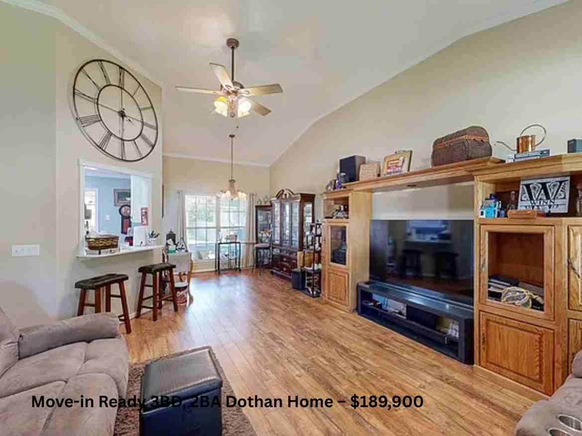 Move-in Ready 3BD, 2BA Dothan Home – $189,900 (1)