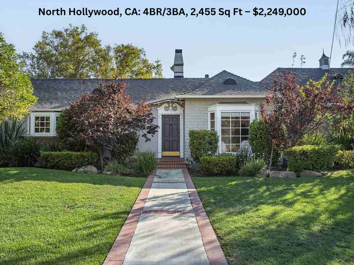 North Hollywood, CA 4BR3BA, 2,455 Sq Ft – $2,249,000