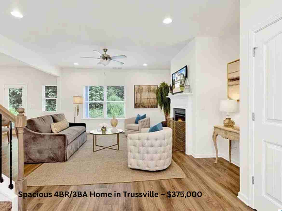 Spacious 4BR3BA Home in Trussville – $375,000 (1)