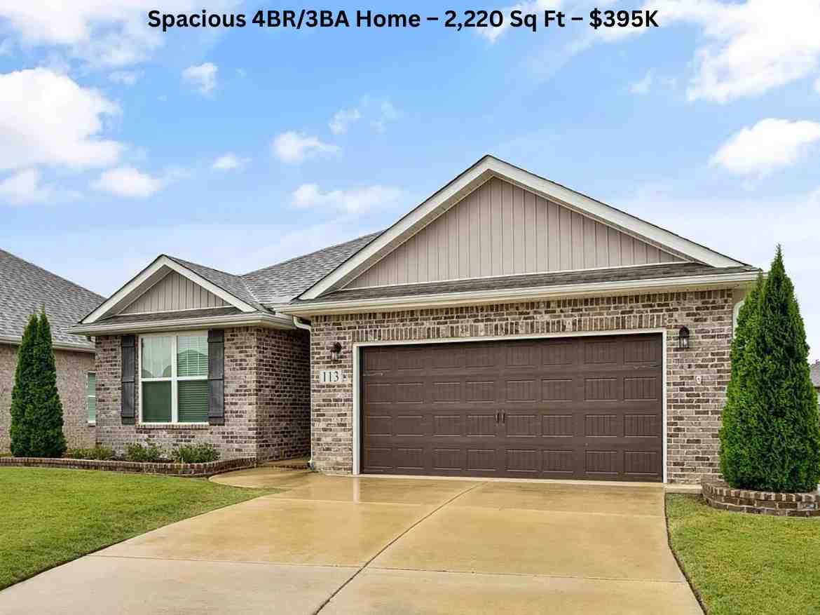 Spacious 4BR3BA Home – 2,220 Sq Ft – $395K (1)